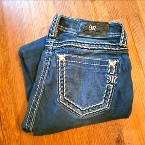 🌬Miss Me Mid Rise Skinny Womens SZ 26 X 29 Inseam